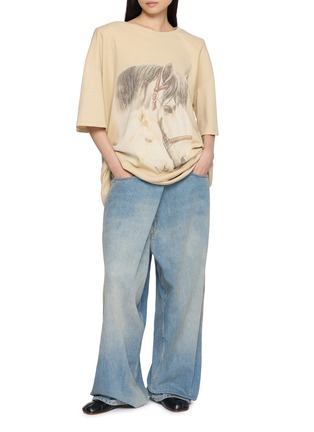 Figure View - Click To Enlarge - MM6 MAISON MARGIELA - Printed Graphic Cotton T-shirt