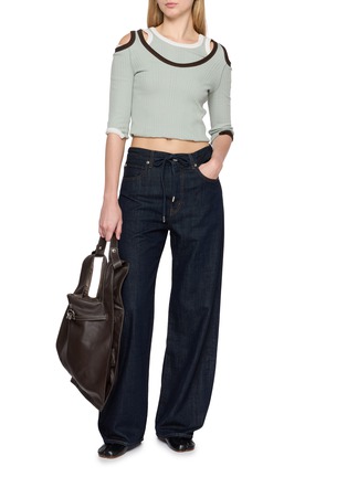 Figure View - Click To Enlarge - BEAUTIFUL PEOPLE - Double End Hollow Rib Top