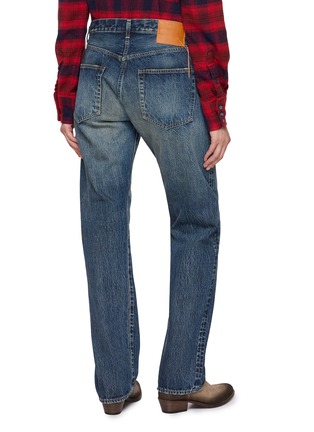 Back View - Click To Enlarge - FORTELA - Straight Leg Dark Wash Jeans
