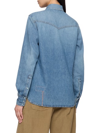 Back View - Click To Enlarge - FORTELA - Medium Wash Denim Texan Shirt