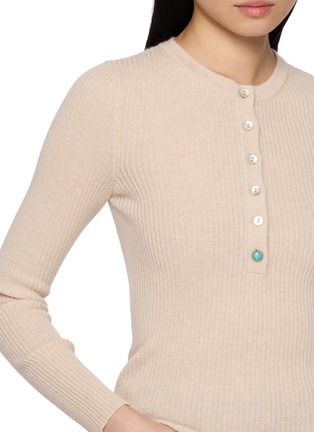  - FORTELA - Long Sleeve Knit Henley Top