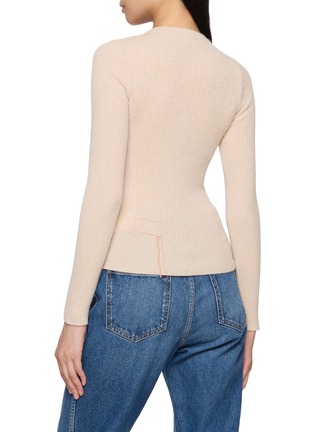 Back View - Click To Enlarge - FORTELA - Long Sleeve Knit Henley Top