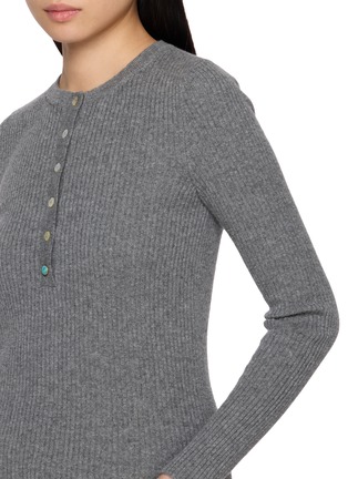  - FORTELA - Long Sleeve Knit Henley Top