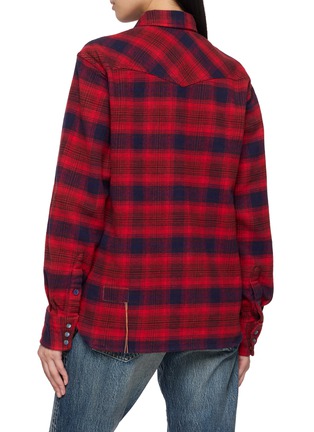 Back View - Click To Enlarge - FORTELA - Checkered Texan Shirt