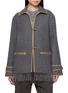FORTELA Fringed Hem Contrast Detail Jacket