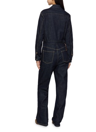 Back View - Click To Enlarge - FORTELA - Dark Wash Denim Jumpsuit