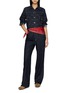 Figure View - Click To Enlarge - FORTELA - Dark Wash Denim Jumpsuit