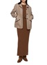 Figure View - Click To Enlarge - FORTELA - Ribbed Knit Maxi Dress