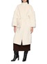 VALENTINI 1972 Pacaia Belted Faux Fur Sleeve Coat