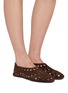 Figure View - Click To Enlarge - ALAÏA - Slipper Vienne Velvet Ballerina Flats