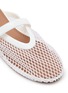 Detail View - Click To Enlarge - ALAÏA - Patent Leather Fishnet Mules