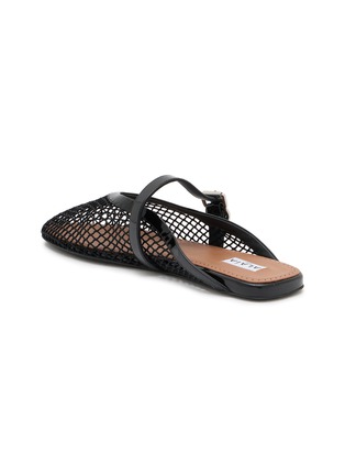  - ALAÏA - Flat Fishnet Leather Mules