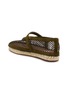  - ALAÏA - Flat Fishnet Mary Jane Suede Espadrilles