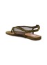  - ALAÏA - Fishnet Suede Thong Sandals