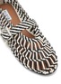 Detail View - Click To Enlarge - ALAÏA - Woven Leather Mary Jane Flats