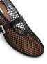 Detail View - Click To Enlarge - ALAÏA - 55 Fishnet Mary Jane Leather Pumps