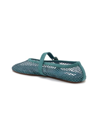  - ALAÏA - La Fishnet Strass Suede Mary Jane Flats