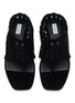 Detail View - Click To Enlarge - ALAÏA - Neo Vienne Velvet Leather Thong Sandlas
