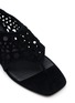 Detail View - Click To Enlarge - ALAÏA - Neo Vienne Velvet Leather Thong Sandlas