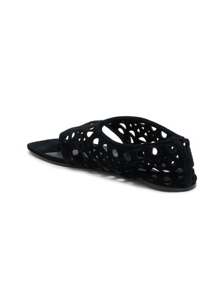  - ALAÏA - Neo Vienne Velvet Leather Thong Sandlas