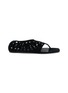 Main View - Click To Enlarge - ALAÏA - Neo Vienne Velvet Leather Thong Sandlas
