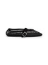 ALAÏA La Ballerine Suede Mesh Mary Jane Flats