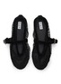 Figure View - Click To Enlarge - ALAÏA - La Ballerine Suede Mesh Mary Jane Flats