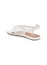  - ALAÏA - Flat Fishnet Leather Thong Sandals