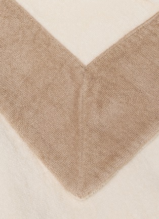 Detail View - Click To Enlarge - ABYSS & HABIDECOR - Portofino Beach Towel — Ecru On Taupe