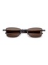 A. SOCIETY BAY Metal Rectangular Sunglasses