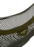 Detail View - Click To Enlarge - ALAÏA - One Piece Demi Lune Fishnet Suede Leather Shoulder Bag