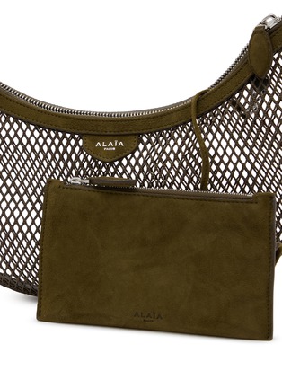  - ALAÏA - One Piece Demi Lune Fishnet Suede Leather Shoulder Bag