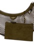  - ALAÏA - One Piece Demi Lune Fishnet Suede Leather Shoulder Bag