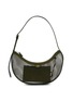 ALAÏA One Piece Demi Lune Fishnet Suede Leather Shoulder Bag