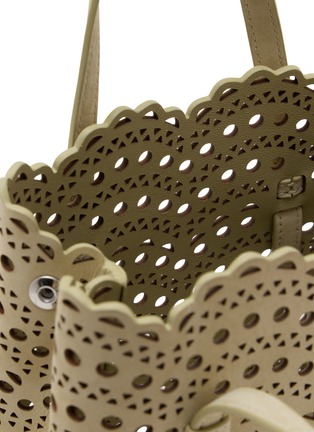 Detail View - Click To Enlarge - ALAÏA - Mina 20 Vienne Wave Nubuck Calfskin Leather Tote Bag