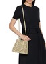 Figure View - Click To Enlarge - ALAÏA - Mina 20 Vienne Wave Nubuck Calfskin Leather Tote Bag