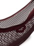Detail View - Click To Enlarge - ALAÏA - One Piece Demi Lune Fishnet Suede Leather Shoulder Bag