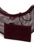  - ALAÏA - One Piece Demi Lune Fishnet Suede Leather Shoulder Bag