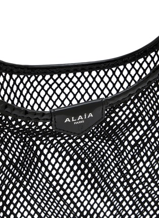 Detail View - Click To Enlarge - ALAÏA - One Piece Fishnet Hobo Bag