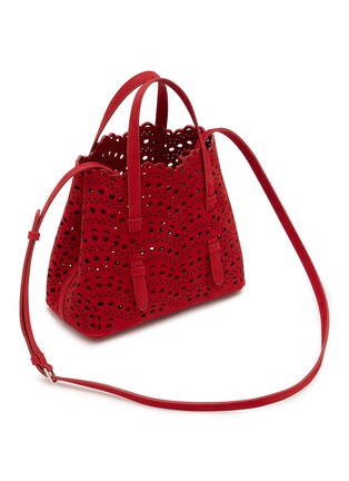 Detail View - Click To Enlarge - ALAÏA - Mina 20 Nubuck Leather Bag