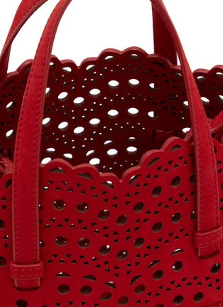Detail View - Click To Enlarge - ALAÏA - Mina 20 Nubuck Leather Bag