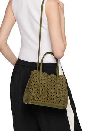Figure View - Click To Enlarge - ALAÏA - Mina 20 Nubuck Leather Bag