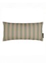GARDEN GLORY Small Striped Outdoor Pillow — Eucalyptus and Beige