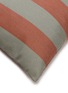 Detail View - Click To Enlarge - GARDEN GLORY - Big Striped Outdoor Pillow — Terracotta/Eucalyptus