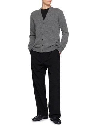 Figure View - Click To Enlarge - THE ROW - Pascale Drawstring Waistband Wool Twill Pants