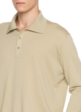  - THE ROW - Menville Wool Knit Polo Sweater