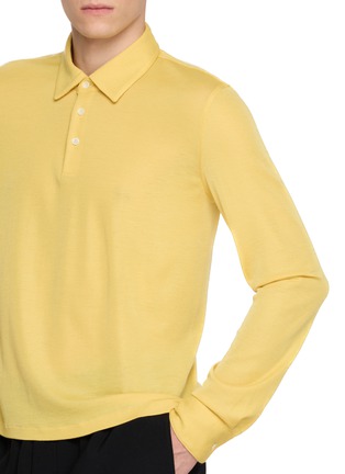  - THE ROW - Reyes Seamless Cashmere Silk Knit Polo Sweater