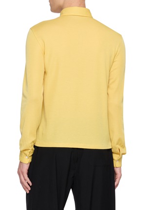 Back View - Click To Enlarge - THE ROW - Reyes Seamless Cashmere Silk Knit Polo Sweater