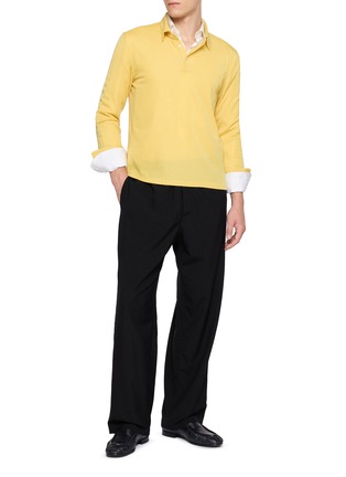 Figure View - Click To Enlarge - THE ROW - Reyes Seamless Cashmere Silk Knit Polo Sweater