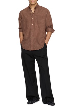 Figure View - Click To Enlarge - THE ROW - Pompeo Chequered Cotton Shirt